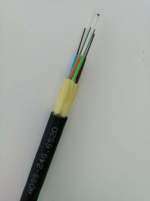 100m Açıklıklı 24 Çekirdekli ADSS SJ G652D Fiber Optik Kablo