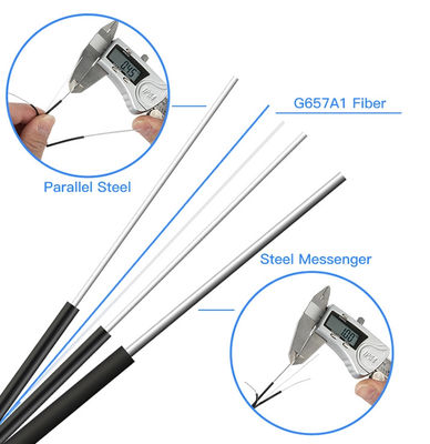 Siyah Gjyxfch Bırak Tel Kablo 2F G657A1 Fiber FRP Mukavemeti