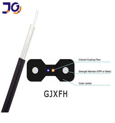 G657A1 A2 1 Çekirdekli Kapalı FTTH Fiber Optik Bırak Kablo GJXH GJXFH