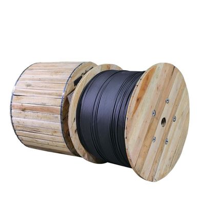 G652d Adss Fiber Optik Siyah Adss Güç İletişim İletiminde 48 Çekirdekli Anten Tek Modlu Fiber Optik Kablo