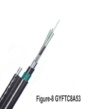 2KM Şekil 8 Kendi Kendine Destek 24 Çekirdekli Fiber Optik Kablo Tek Mod