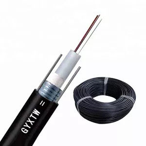 GYXTW Havalı Optik Kablo 24 çekirdekli Çelik Kablolar Mesajcı Fiber Optik Kablo HDPE Kablosu