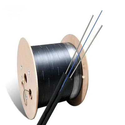 Kendinden Destekli Dış Mekan İç Mekan Çelik Haberci Tel FRP G657A FTTH Drop Fibra Optica 1 2 4 Çekirdekli Fiber Optik Kablo