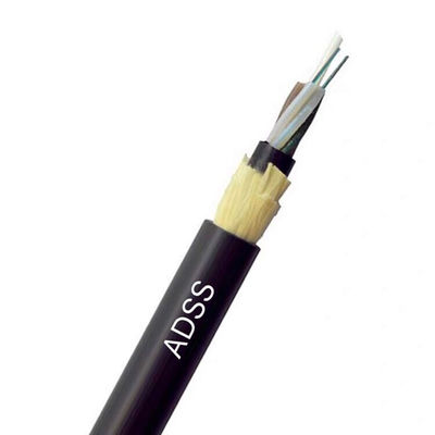 Kendinden Destekli Hava ADSS Fiber Optik Kablo 12 Çekirdek 24 Çekirdek Açıklığı 100m