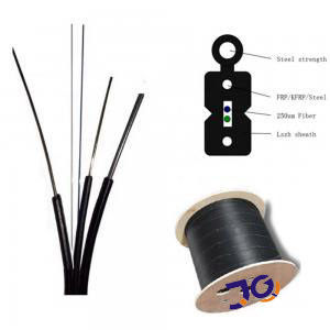 4 Çekirdekli FTTH Fiber Optik Bırakma Kablosu G657A2 Renkli kaplamalı