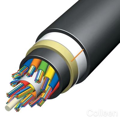 Tek Modlu Tüm Dielektrik Kendinden Destekli Açıklıklı 100m 24 Çekirdekli ADSS Fiber Kablo