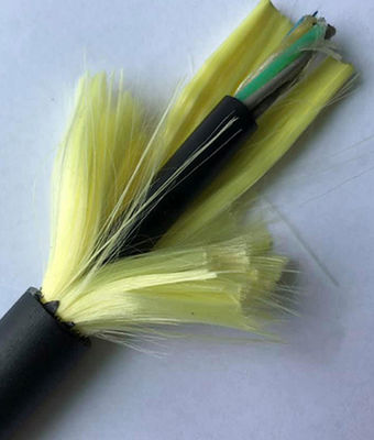 Tek Modlu Tüm Dielektrik Kendinden Destekli Açıklıklı 100m 24 Çekirdekli ADSS Fiber Kablo