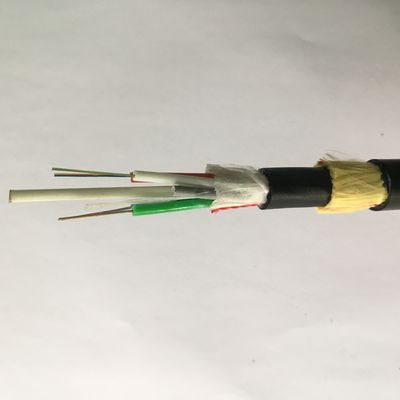Tek Modlu Tüm Dielektrik Kendinden Destekli Açıklıklı 100m 24 Çekirdekli ADSS Fiber Kablo