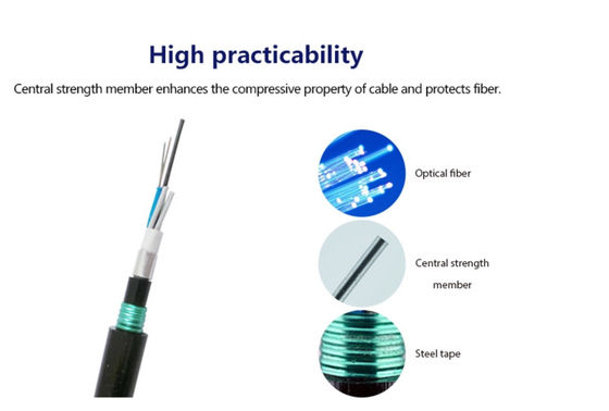 Çift Kılıflı GYTA53 Yeraltı Fiber Optik Kablo Doğrudan Gömülü Suya Dayanıklı