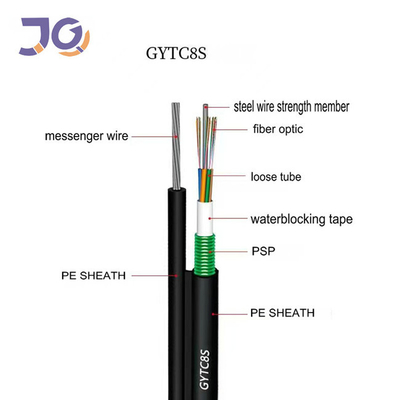 4 Çekirdekli Tek Modlu Şekil 8 GYTC8S Havadan Uygulama İçin Fiber Optik Kablo