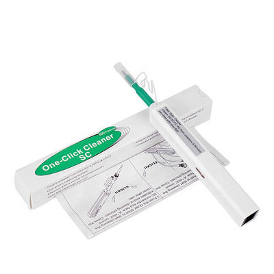 Yeşil 2.5mm Tek Tıkla Fiber Optik Temizleyici Kalem SC ST FC Konnektör