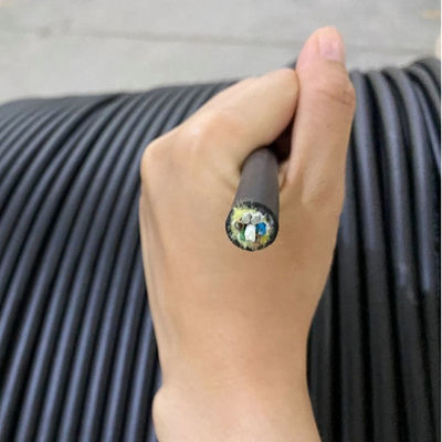 Metalik Olmayan Tek Ceket ADSS Fiber Optik Kablo 6/12/24/48/96 Çekirdek 100/200m Açıklık G652D