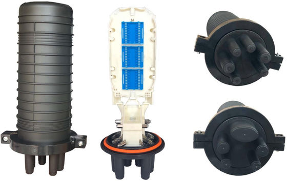 Dikey 1 In 4 Out Optik Ek Kubbe Kapama Mekanik Sızdırmazlık Kablo Ek Kutusu Fiber Optik Kapatma