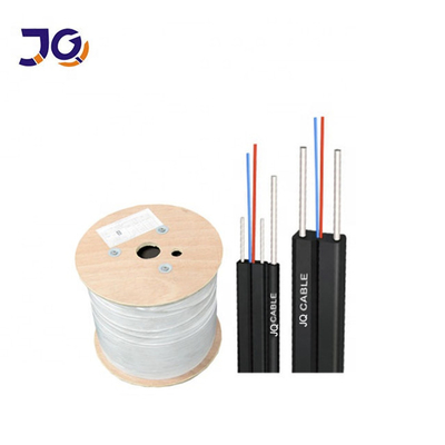 FRP G657 FTTH Fiber Optic Drop Kablosu 1 2 4 Çapraz Mesaj Kablosu ile Dış / İç Kapalı Fiber Optic Kablosu