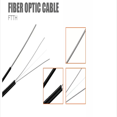 1km 2km 3km Plywood Drum FTTH Fiber Optic Drop Kablo 1 Çekirdek Tek Mod İçeri Fiber Optik Kablo