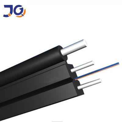 FRP G657 FTTH Fiber Optic Drop Kablosu 1 2 4 Çapraz Mesaj Kablosu ile Dış / İç Kapalı Fiber Optic Kablosu