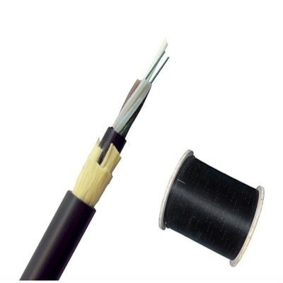 Hava Dış Mekan Fiber Optik Kablo ADSS 24 Çekirdek G652D Aramid İplik Dielektrik Kendinden Destekli
