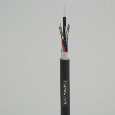 PE Ceket Dış Mekan Fiber Optik Kablo 2 ila 288 Çekirdek GYFTY Örgülü 1KM