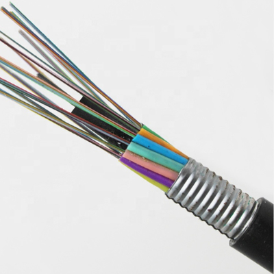 Dış GYTA G652D GYTA / GYTS 12 24 çekirdekli Tek Mod G652D Fiber Optic Kablo