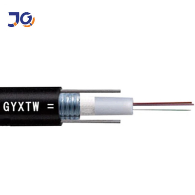 dış mekan tek modlu G652D 4 6 8 12 16 24 çekirdekli zırhlı fiber optik kablo, çelik telli fibra optik gyxtw