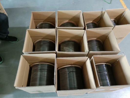 1km 2km 3km Plywood Drum FTTH Fiber Optic Drop Kablo 1 Çekirdek Tek Mod İçeri Fiber Optik Kablo