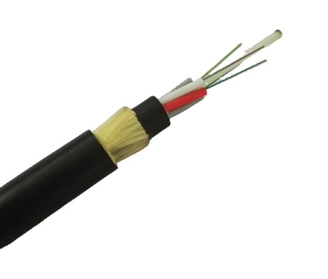ADSS Kendinden - Destekleyen Tüm Dielektrik Fiber Optik Kablo 8 12 24 48 Çekirdek Açıklığı 100m 200m